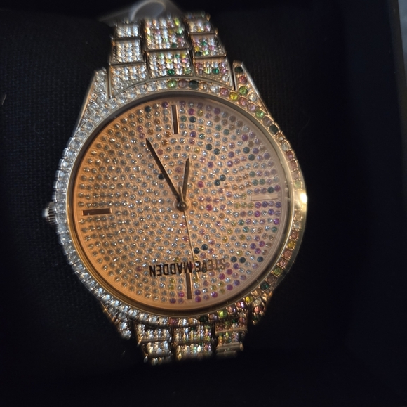 NWT Steve Madden NYC Rose Gold and Multicolor Crystal Womens Watch - Picture 13 of 13